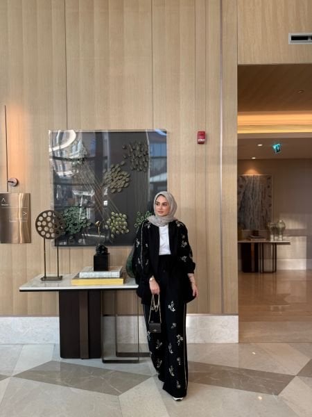 İşleme Taşlı Takım Siyah