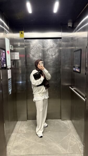 Pullu Modal Takım Ekru