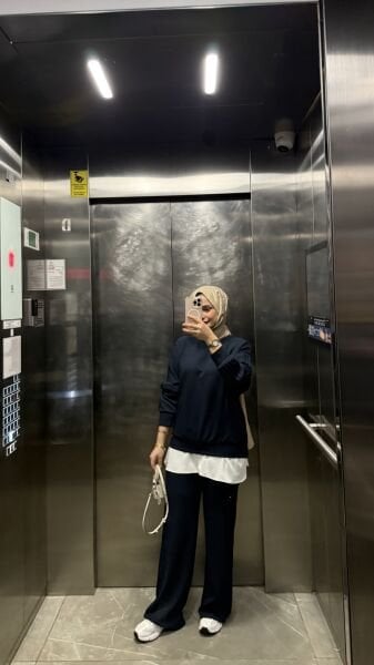 Pullu Modal Takım Lacivert