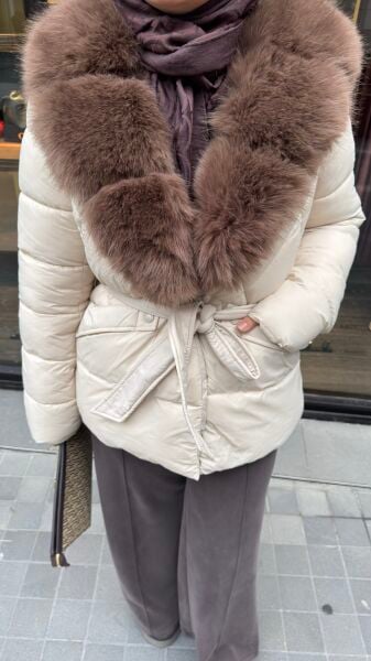 Kürklü Şişme Mont