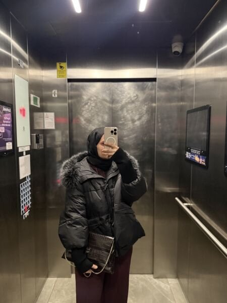 Kürklü Mont İthal Siyah