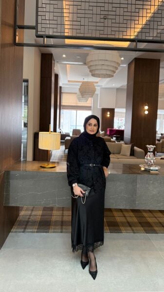 İpkyol  Brode Gömlek Siyah