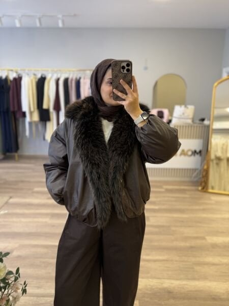 Kürklü Bomber Mont