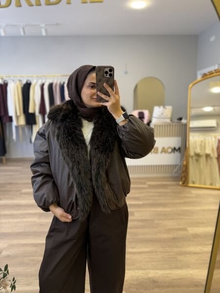 Kürklü Bomber Mont