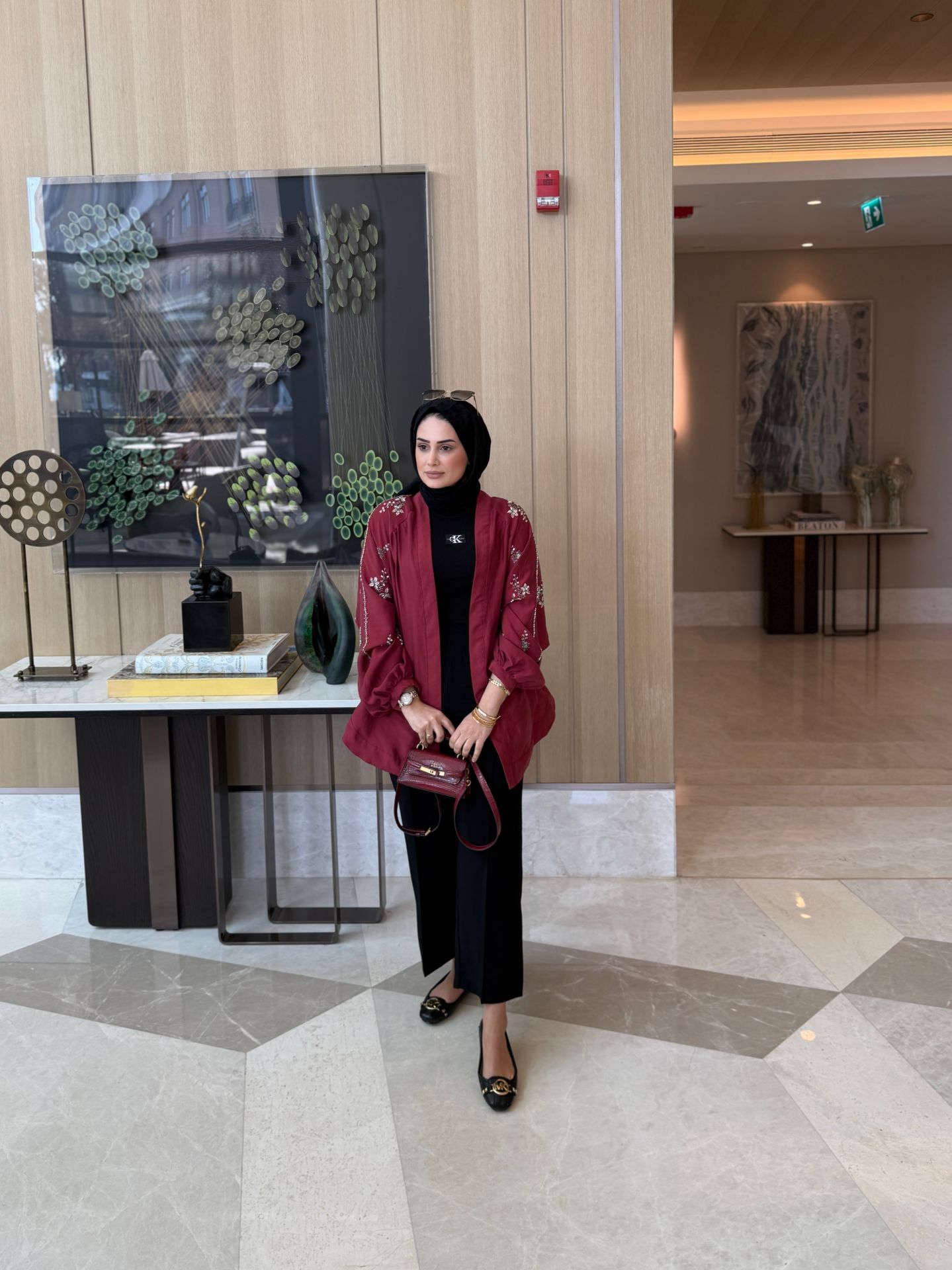 İşlemeli Kimono Bordo ÖN SİPARİŞ