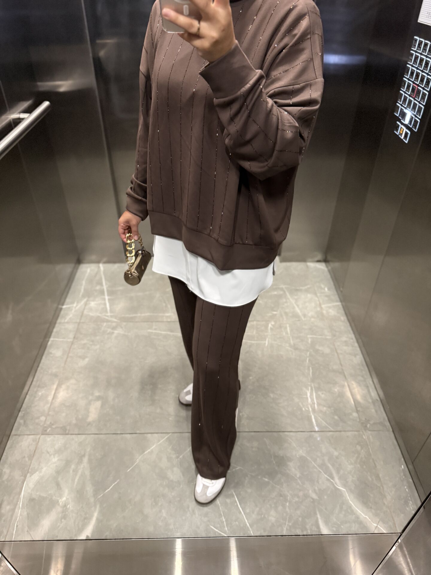 Pullu Takım Kahverengi