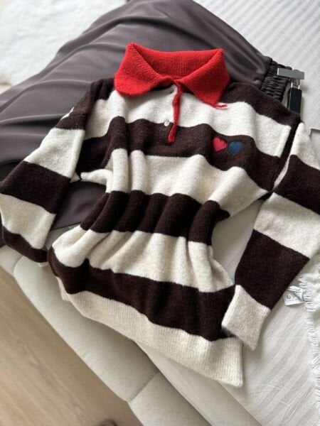 Polo Yaka Kazak Kahverengi