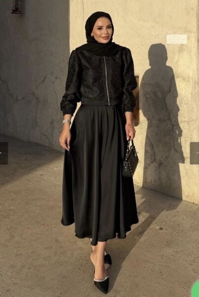 Ceketli Dantel Takım