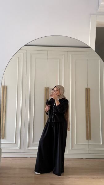 Bol Oysh Eşofman Takımı Siyah