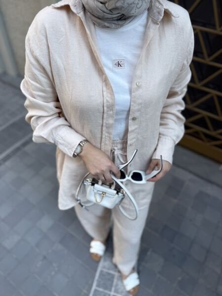 Havuç Model Keten Takım