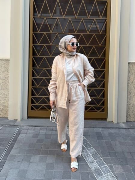 Havuç Model Keten Takım