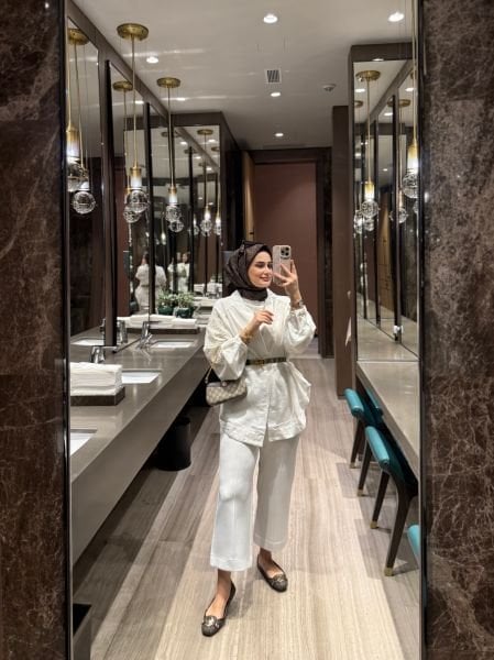 İşlemeli Kimono Naturel