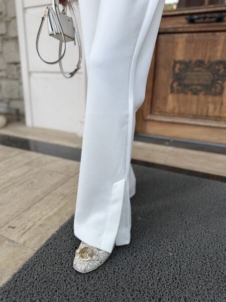 Yırtmaçlı Scuba Pantolon