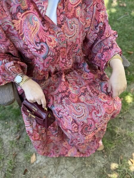 Şal Desen Elbise ÖN SİPARİŞ