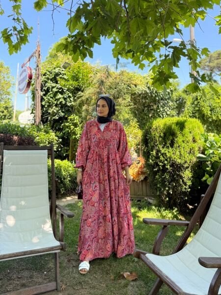 Şal Desen Elbise ÖN SİPARİŞ