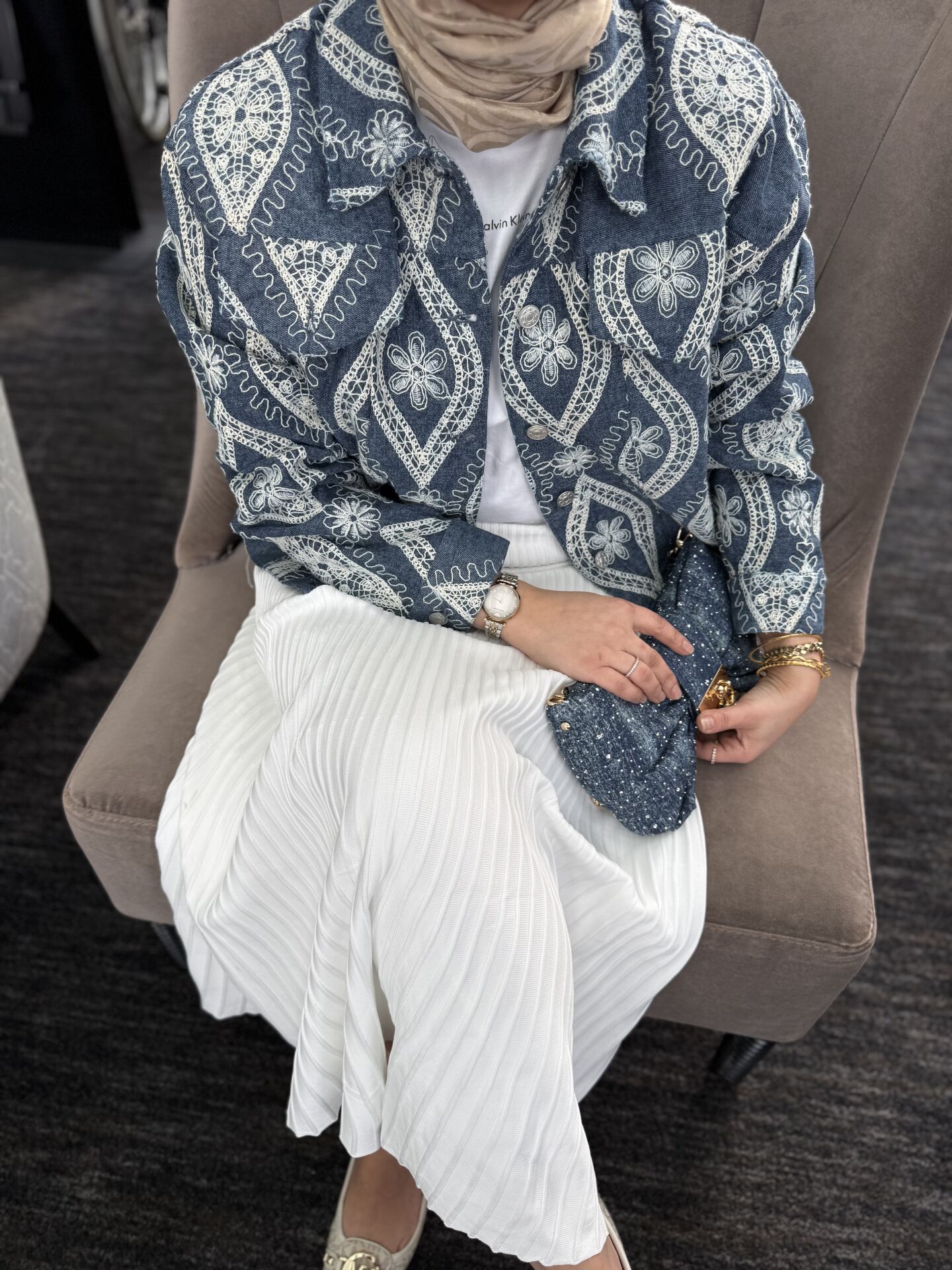 Nakışlı İthal Ceket