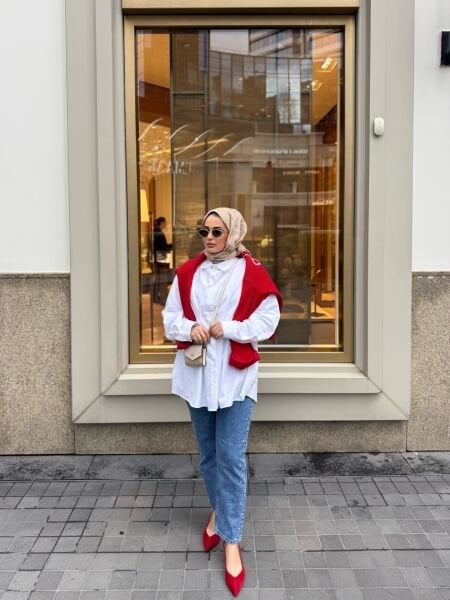 Kenarı Taşlı Jean