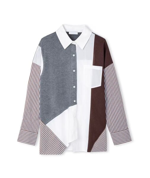 İpkyl Oversize Gömlek Kahverengi