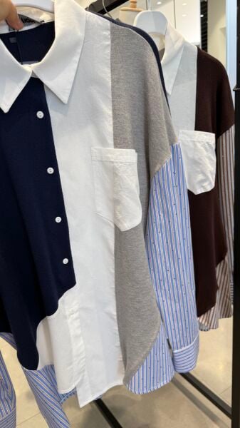 İpkyl Oversize Gömlek Lacivert