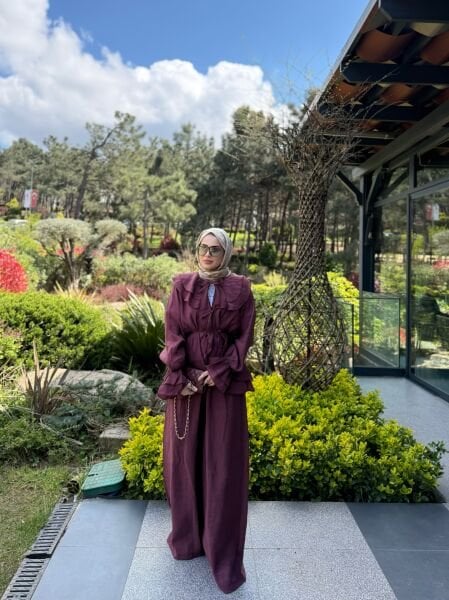 Tensel Kumaş Bordo