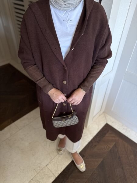 Angora Hırka Kahverengi