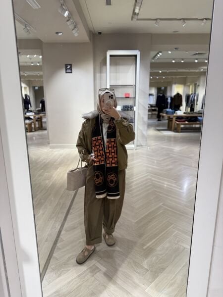 Çıkarılabilir Kürklü Bomber Ceket