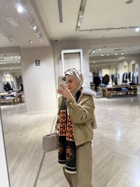 Çıkarılabilir Kürklü Bomber Ceket