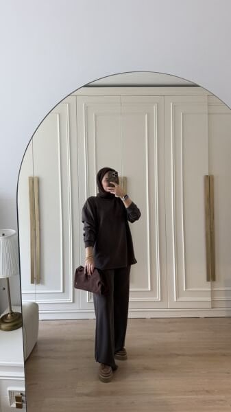 Basic Oysh Takım Kahverengi