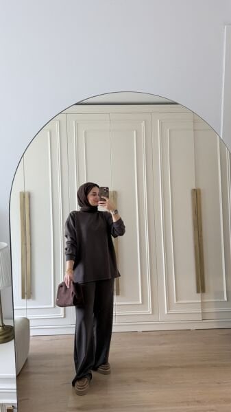 Basic Oysh Takım Kahverengi