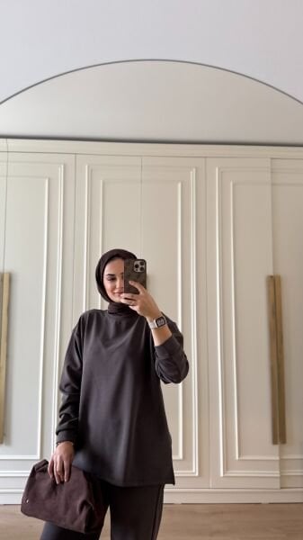 Basic Oysh Takım Kahverengi