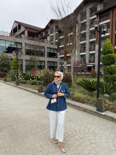 Arılı Denim Gömlek