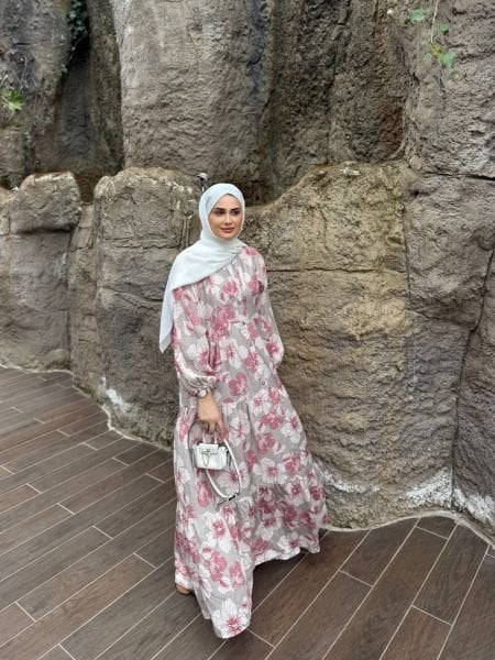Mango Kumaş Elbise Pembe